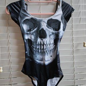 Blackmilk Skull Bodysuit